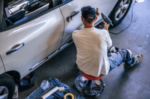 car body wrapping process